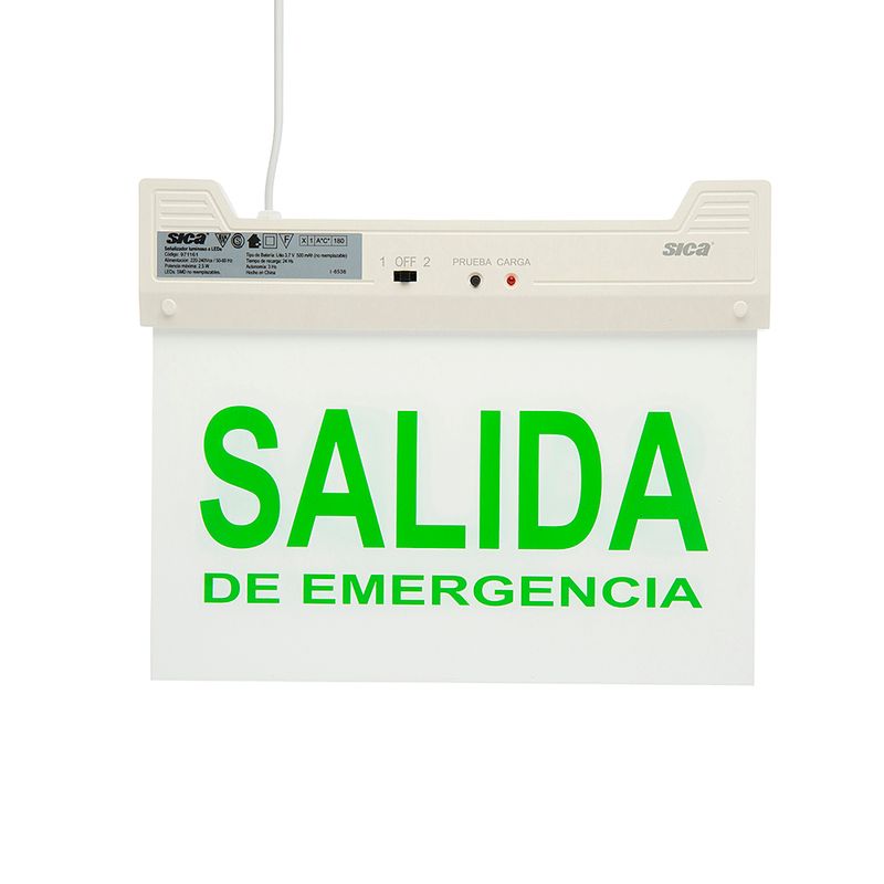 Cartel Salida de Emergencia SEGURIMAX 31197 30lm