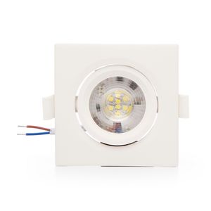 Empotrable LED Cuadrado Orientable 6W luz día x 10 U.