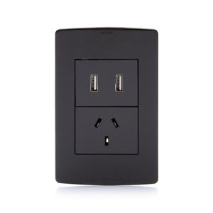 Silight Armada Toma USB+Toma 10 A Negro x 6 U.