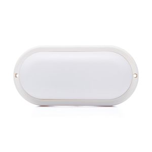 Tortuga LED Oval Blanca 20W blanco cálido x 5 U.