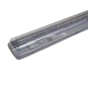 Listón estanco policarbonato para tubo LED 2x9W