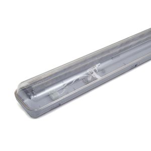 Listón estanco policarbonato para tubo LED 2x24W